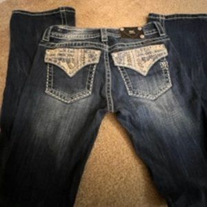 Miss Me women's jeans, signature boot, size 28